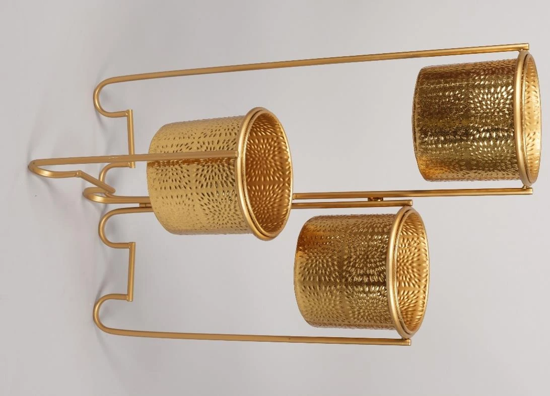 Metal 3 In 1 Moving Pot